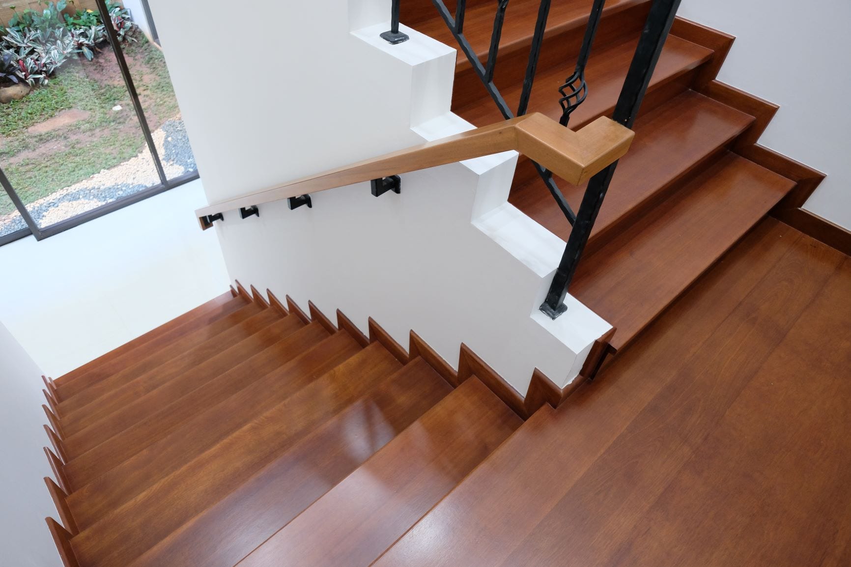 Wooden staircase